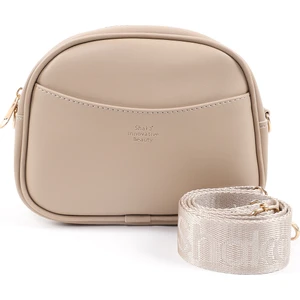 Vizon SHK194 Suni Deri Fermuarlı 2 Bölmeli Ayarlanabilir Kolon Askılı Omuz Çantası