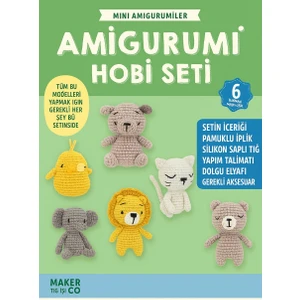 Mini Amigurumi Hobi Seti 6 Model Bir Pakette