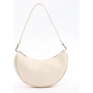 Krem SHK26 Tek Bölmeli Suni Deri El ve Omuz Çantası U:12 E:26 G:6 cm