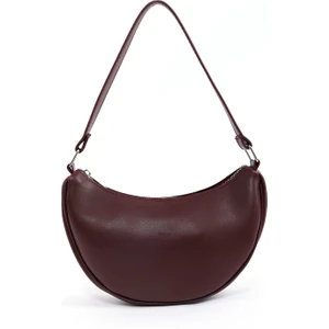 Bordo SHK26 Tek Bölmeli Suni Deri El ve Omuz Çantası U:12 E:26 G:6 cm
