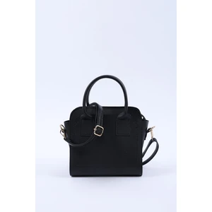 Siyah SHK219 Suni Deri ,fermuarlı, Iki Bölmeli ,ayarlanabilir Askılı, El, Kol ve Omuz Çantası