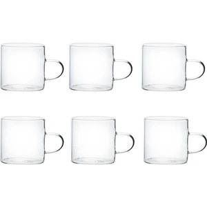 6’lı Cam Espresso Fincan Seti – Şık Sunumlar Için Zarif ve Dayanıklı Kahve Keyfi