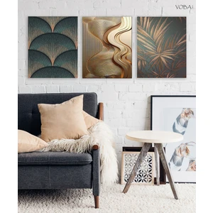 3 Lü Modern Mdf Baskı Tablo Seti