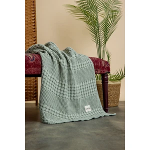 Caline Baby Premium %100 Pamuk Waffle Bebek Pikesi| 100x90 cm| Yeşil