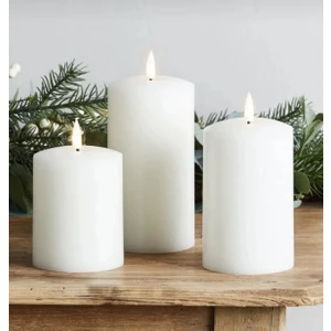 7 - 8 - 9 cm Blok Baton Silindir Mum 6 cm Çap