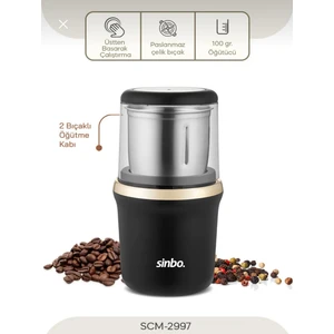 SCM-2997 Kahve ve Baharat Öğütücü Gold