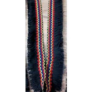 Altay Aksesuar Kenar Siyah Renkli Püskül Saçak