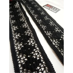 Altay Aksesuar Siyah Örme Şerit (5,5 Cm)