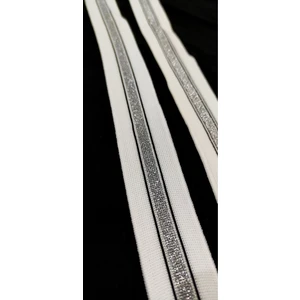 Altay Aksesuar Gümüş Simli Beyaz Tiktak Şerit