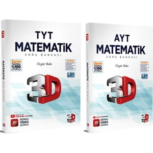 3D Tyt ve Ayt Matematik Seti 2 Kitap