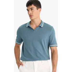 Regular Fit Polo Yaka Bubble Kısa Kollu Tişört F6265AX25SM