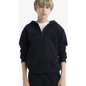 Erkek Çocuk Kapüşonlu Okul Fermuarlı Sweatshirt X5844A625AU