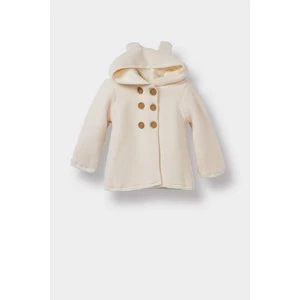 Kız Bebek Kapüşonlu Triko Hırka A4071A525AU