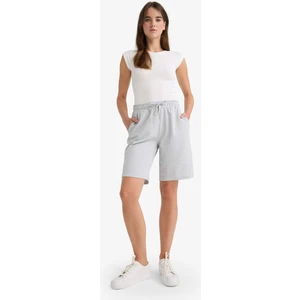 Regular Fit Normal Bel Düz Paça İnce Bermuda Şort W9369AZ25AU