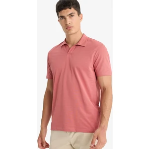 Regular Fit Polo Yaka İnce Dokulu Kısa Kollu Tişört F8477AX25AU