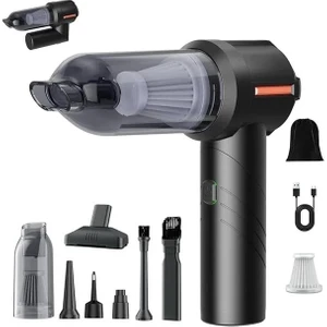 Auhma Model 15,000 Pa Ahv-06 Kablosuz Şarjlı, Katlanabilir 3 Kademeli 2ın1 Profesyonel Ultra Çekim