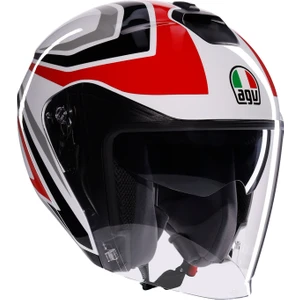 Agv Irides Tolosa Black Grey Red Açık Kask