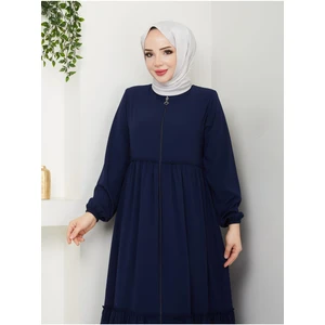 Hac ve Umrelik Büzgü Detaylı Medine Ipeği Ferace