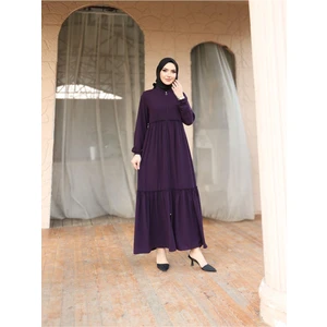 Hac ve Umrelik Büzgü Detaylı Medine Ipeği Ferace