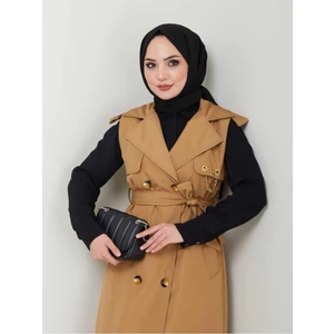 Uzun Yelek Bondit Kumaş GBYELEK0001