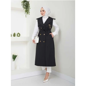 Uzun Yelek Bondit Kumaş GBYELEK0001