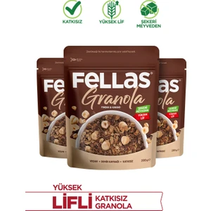 Granola - Fındık & Kakao 200g - 3'lü Paket