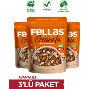 Protein Granola - Karışık Kuruyemiş & Kakao 270g - 3'lü Paket