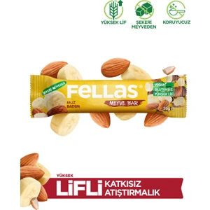 Meyve Bar - Muz & Badem 35 g x  12 Adet