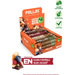 Kuruyemiş Bar Karışık Paket 30 g x 12 Adet (4 Çeşit)