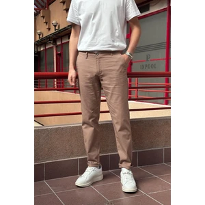 Erkek, Keten dokuma, Pamuklu kumaş, Regular fit, Mevsimlik Pantolon 294