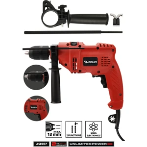 500W Darbeli Metal Şanzıman 13mm Elektrikli Matkap