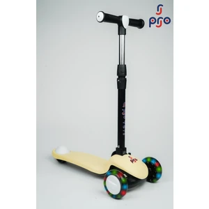 Işıklı/ledli Üç Teker Yükseklik Ayarlanabilir ve Katlanabilir Fren Sistemli Çocuk Scooter