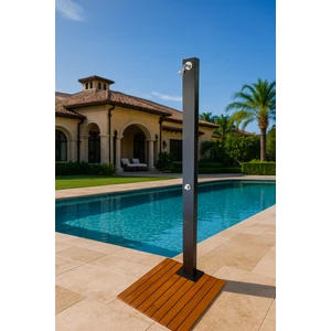 Bahçe Havuz Duşu Ahşap Tablalı