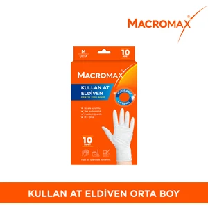 Kullan At Lateks Eldiven M-Orta