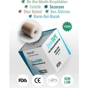 Zone Tape Soft Silikon Bant 4 x 1.5 mt - Estetik - Karın Kol Bacak Germe- Ben Aldırma
