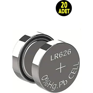 20 Adet Ag4 LR626 377A V377 SR626 177 LR66 606 SR626SW Alkalin 1.5V Düğme Pil