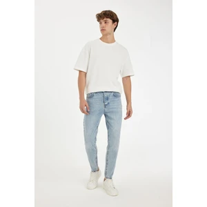 %100 Pamuk 90's Slim Fit Dar Kalıp Yüksel Bel Dar Paça Jean Pantolon B5784AX24AU