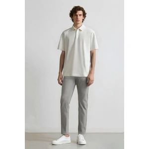 Yazlık Chino Kanvas Pantolon Slim Fit Dar Kesim Cepli Dar Paça T1055AZ24SP