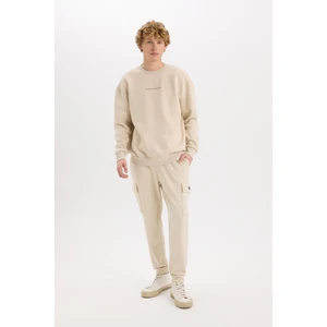 Regular Fit Jogger Eşofman Altı Basic Düz Kargo Cepli Lastikli Paça D5252AX25SP