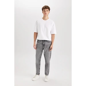 %100 Pamuk 90's Slim Fit Dar Kalıp Yüksek Bel Dar Paça Jean Pantolon C6907AX24AU