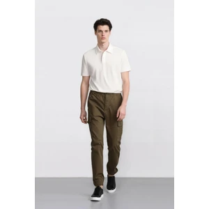 Regular Gabardin Jogger Pantolon Kargo Cepli Beli Paçası Lastikli C9163AX25SP