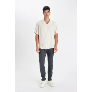 Pantolon Slim Fit Dar Kesim Cepli Dar Paça C9436AX24AU