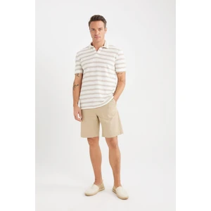 %100 Pamuk Regular Fit Gabardin Bermuda Şort C7684AX25SP
