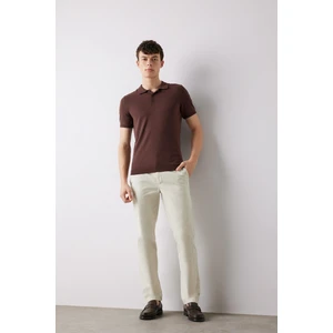 Regular Fit Normal Kesim Yazlık Düz Paça Chino Kanvas Pantolon D7349AX25SP