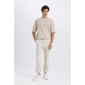 Regular Gabardin Jogger Pantolon Kargo Cepli Beli Paçası Lastikli C9163AX25SP