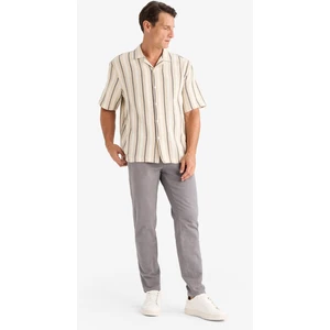 %100 Pamuk Relax Fit Rahat Kesim Yazlık Müslin Kısa Paça Pamuklu Jogger Pantolon D6260AX25SP