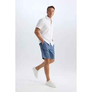 %100 Pamuk Regular Fit Gabardin Bermuda Şort C7684AX25SP