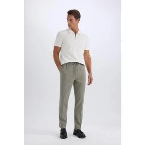 Yazlık Kumaş Jogger Pantolon Beli Bağcıklı Lastikli Düz Paça Cepli Her Yöne Esneyen A9943AX25SP