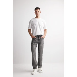 %100 Pamuk Straight Fit Normal Kalıp Normal Bel Boru Paça Jean Pantolon D1812AX24WN