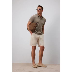 %100 Pamuk Regular Fit Gabardin Bermuda Şort C7684AX25SP